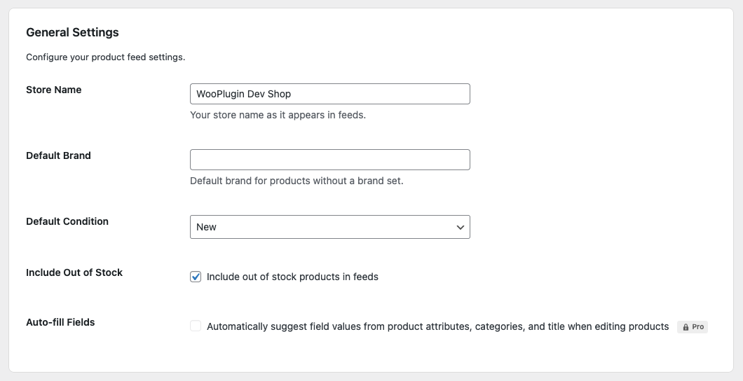 Google Shopping for WooCommerce plugin settings page